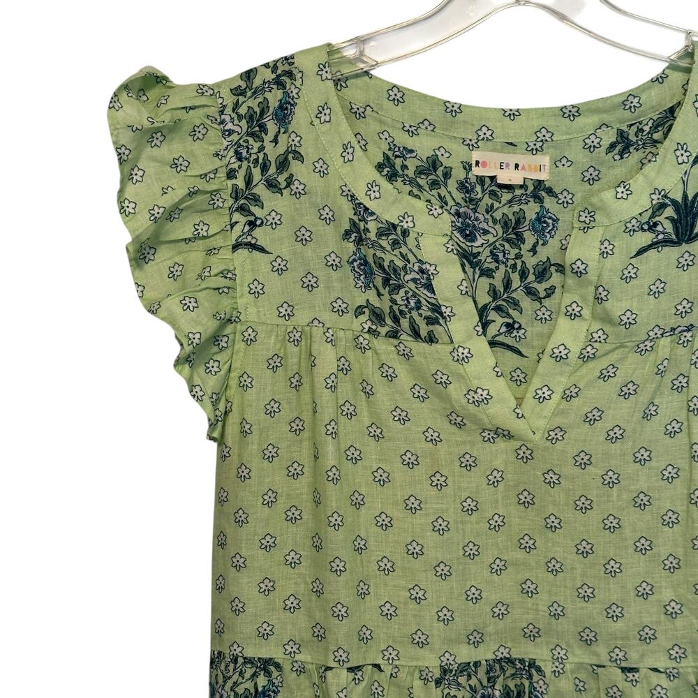 Roller Rabbit Yarrow Pippa Flutter Sleeve Linen D… - image 3